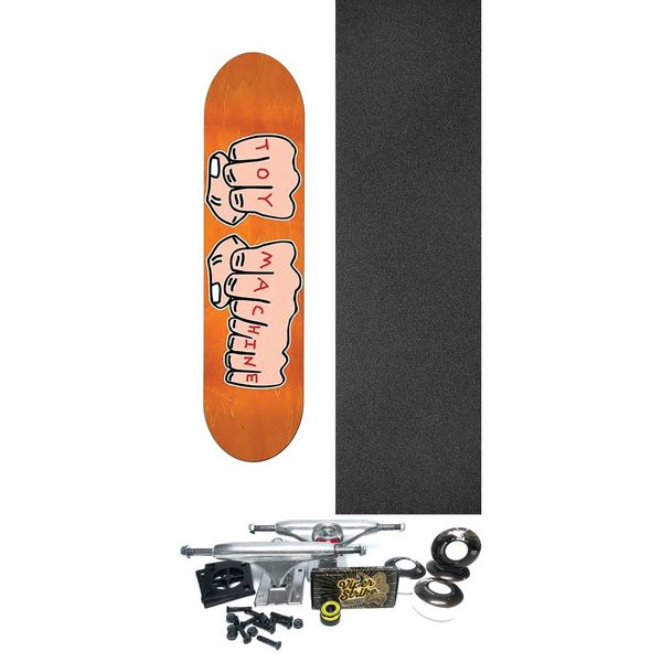 Toy Machine Skateboards Fists Assorted Stains / Graphic Skateboard Deck - 8.5" x 32" - Complete Skateboard Bundle